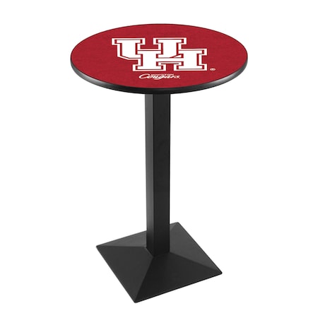 Holland Bar Stool Co 36" Blk Wrinkle Houston Pub Table L217B3628Houston